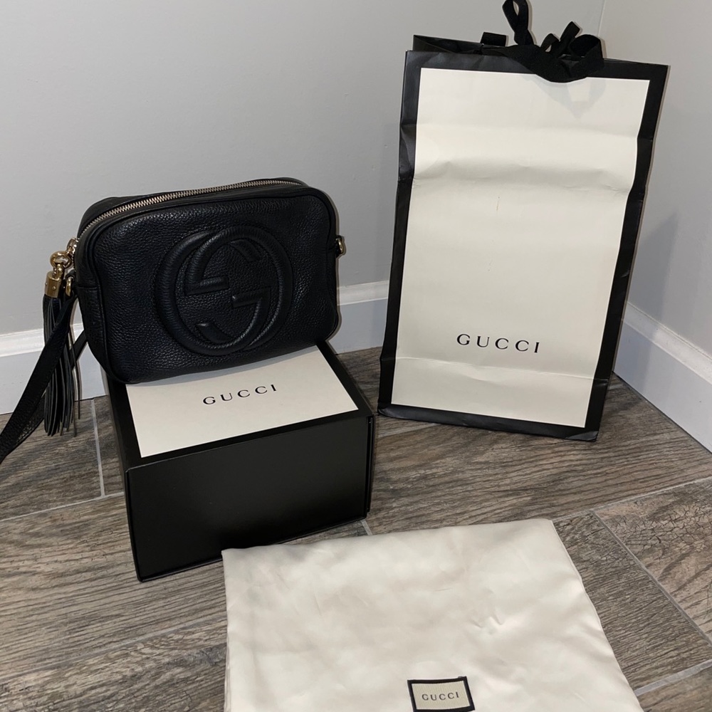 Gucci soho disco bag in black leather